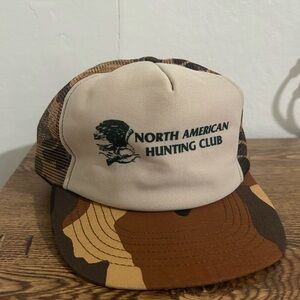 Vintage North American Hunting Club Camo Trucker Hat